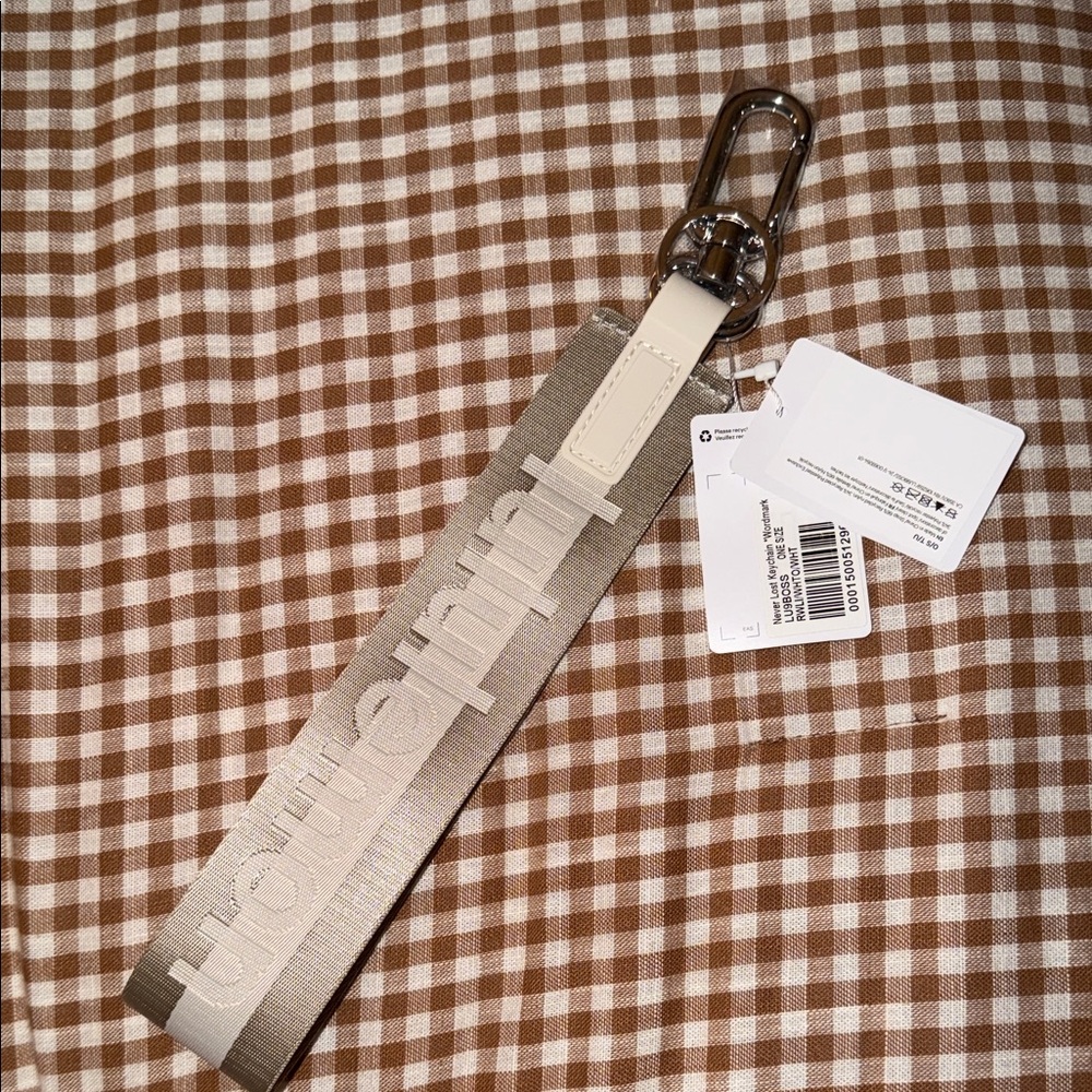Lululemon Never Lost Keychain